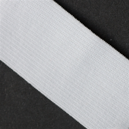 White 1 inch wide Double Sided Plush Elastic – The Fabric Fairy
