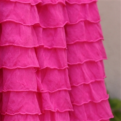 Hot Pink 2 Inch Ruffle Fabric